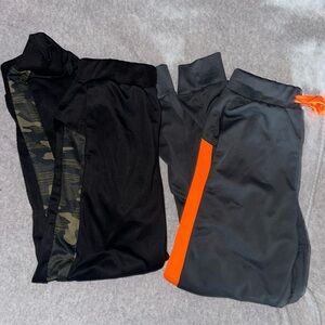 2 pair boys size 7 active jogger pants